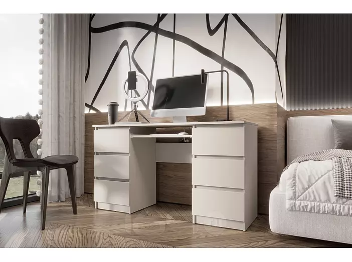 Челси Стол 6 ящиков (Кашемир, Кашемир)