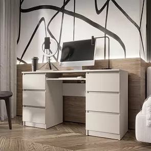 Челси Стол 6 ящиков (Кашемир, Кашемир)