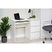 Челси Стол письменный (Ш) (Белый глянец холодный, белый)