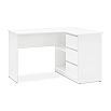 Челси Стол письменный угловой (Ш) (Белый глянец холодный, белый)