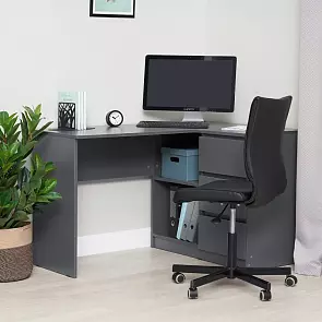 Челси Стол письменный угловой (Ш) (Графит, графит)