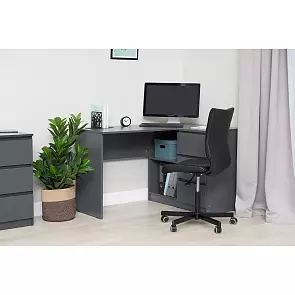 Челси Стол письменный угловой (Ш) (Графит, графит)