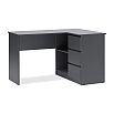 Челси Стол письменный угловой (Ш) (Графит, графит)