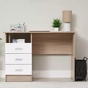 Мартина Стол письменный (Белый, сонома)