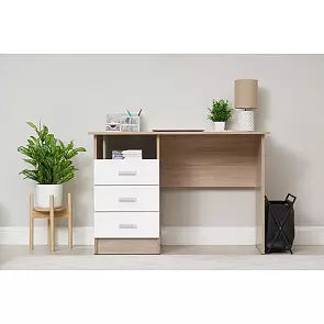 Мартина Стол письменный (Белый, сонома)