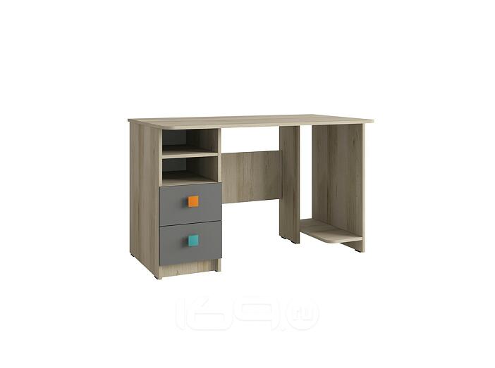 Стол письменный Доминика 458 Бук песочный/ Серый шифер