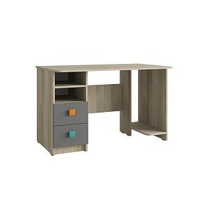 Стол письменный Доминика 458 Бук песочный/ Серый шифер