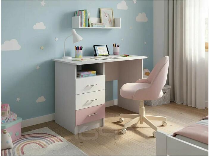 Вега ЛДСП FASHION 1 Стол письменный (Белый)