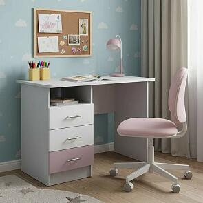 Вега ЛДСП FASHION Стол письменный (Белый)