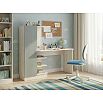 Юниор-4 Компьютерный стол (Шарли Бриз/Дуб Крафт Белый)