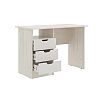 Юниор-4 Стол с ящиками (Шарли Белый/Дуб Крафт Белый)