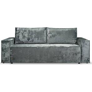 Диван прямой лофт lux серый holi gray (велюр) тик-так