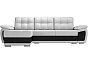 Диван угловой Нэстор левый Экокожа Белый Черный