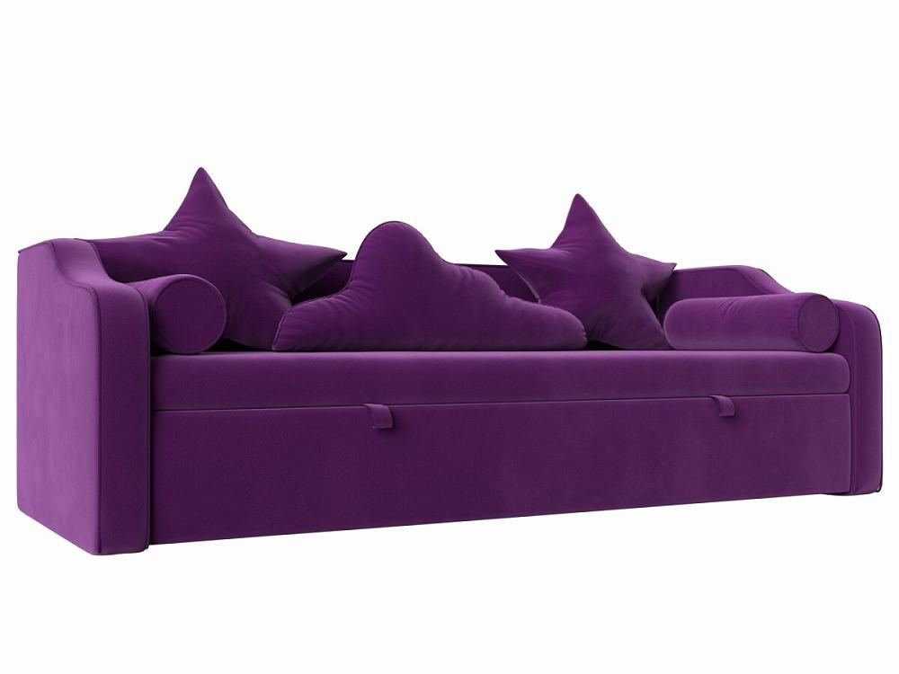 Детский диван-кровать Рико Микровельвет Фиолетовый детская кровать астра домик белый фиолетовый без ящика