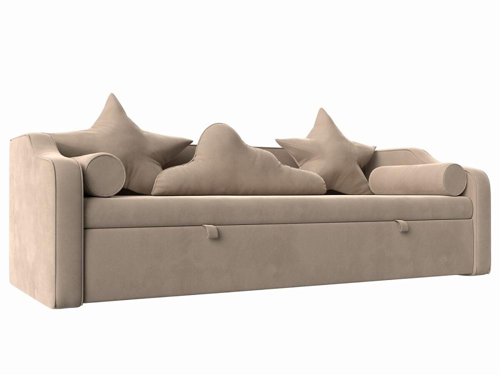 Детский диван-кровать Рико Велюр Бежевый подтяжки детские ширина 2 см белый