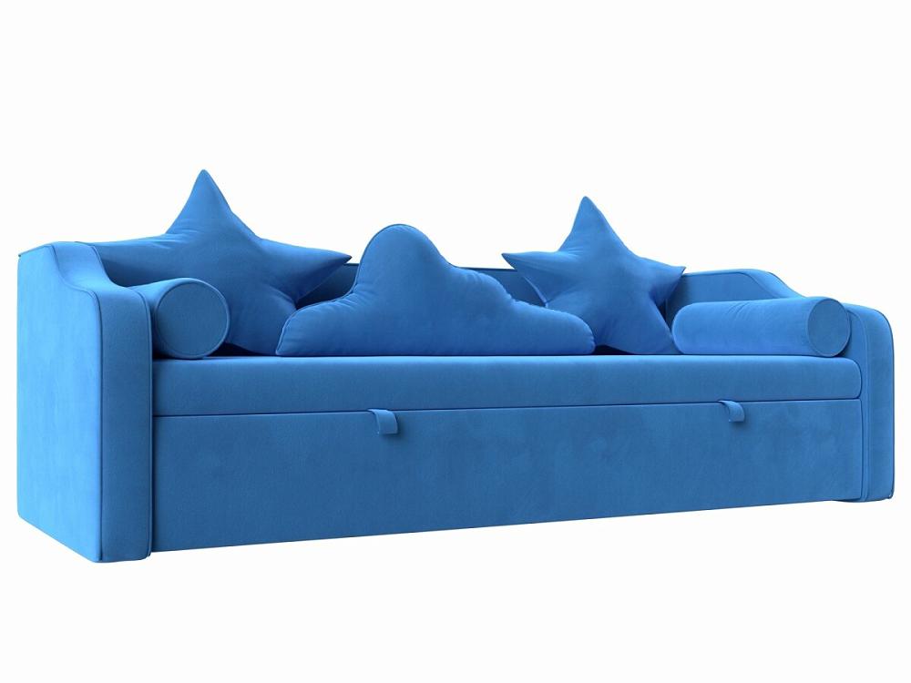 Детский диван-кровать Рико Велюр Голубой корзинка детская dream bike цвет голубой