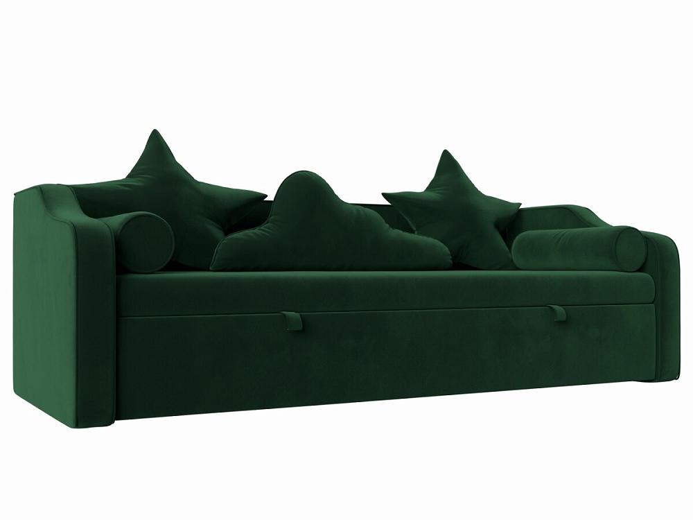 Детский диван-кровать Рико Велюр Зеленый подставка детская с прорезинеными ступеньками белый зеленый