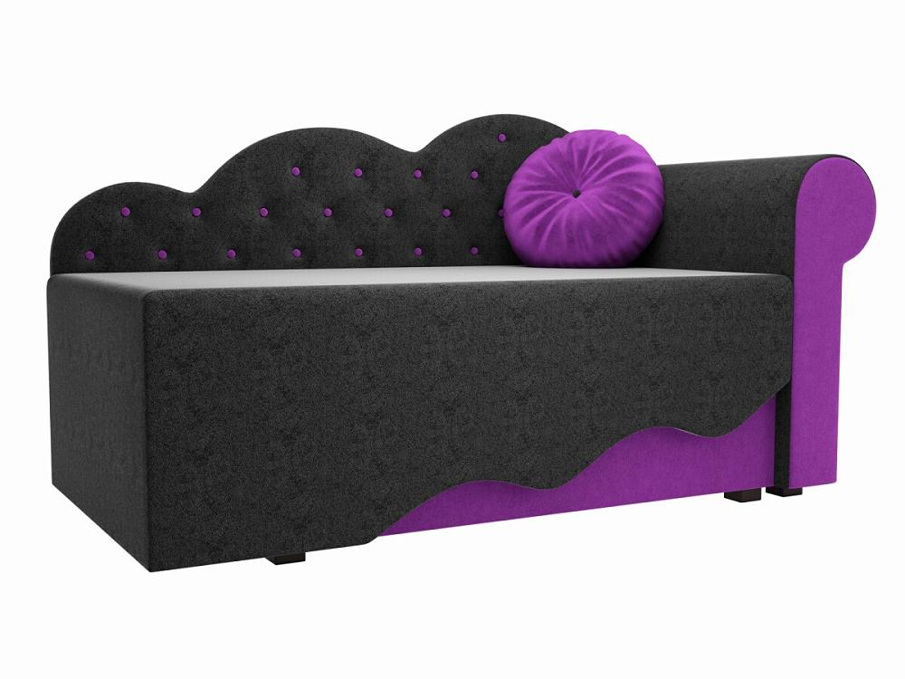 Детский диван Тедди-1 Микровельвет Черный/Фиолетовый ложка детская для кормления силиконовая от 5 мес фиолетовый