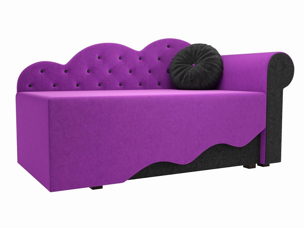 Детский диван Тедди-1 Микровельвет Фиолетовый/Черный ложка детская для кормления силиконовая от 5 мес фиолетовый