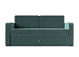 Диван детский Смарт велюр бирюзовый кант коричневый 