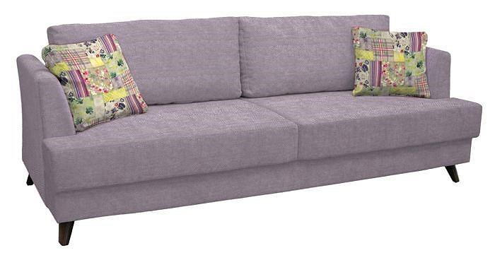 

Прямой диван-кровать Дамаск Элеганс 67 сиреневый/Элисса 2421/8 печворк