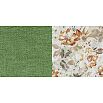 Диван - кровать Дамаск Лаунж 25 зеленый/FIBRE 2885/5  (коричнев.цветы)