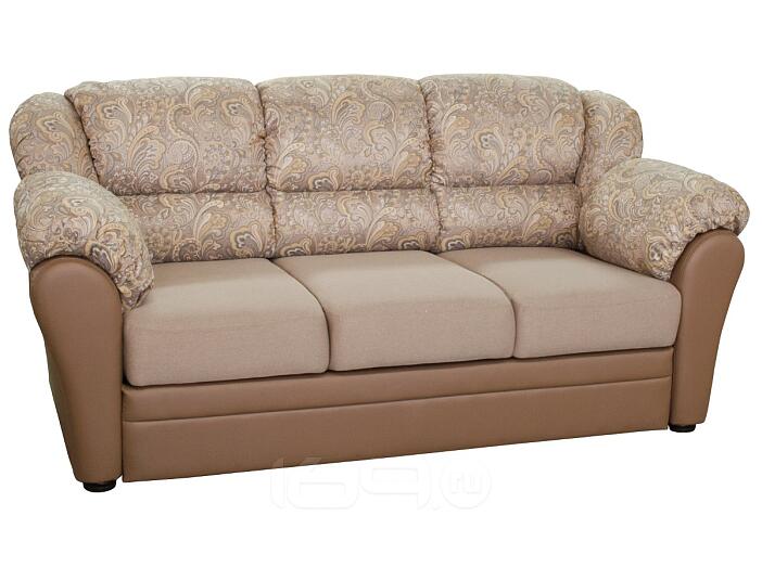 Диван - кровать Фламенко 2 Тетра бейч/ Астор латте к/з/Роял латте