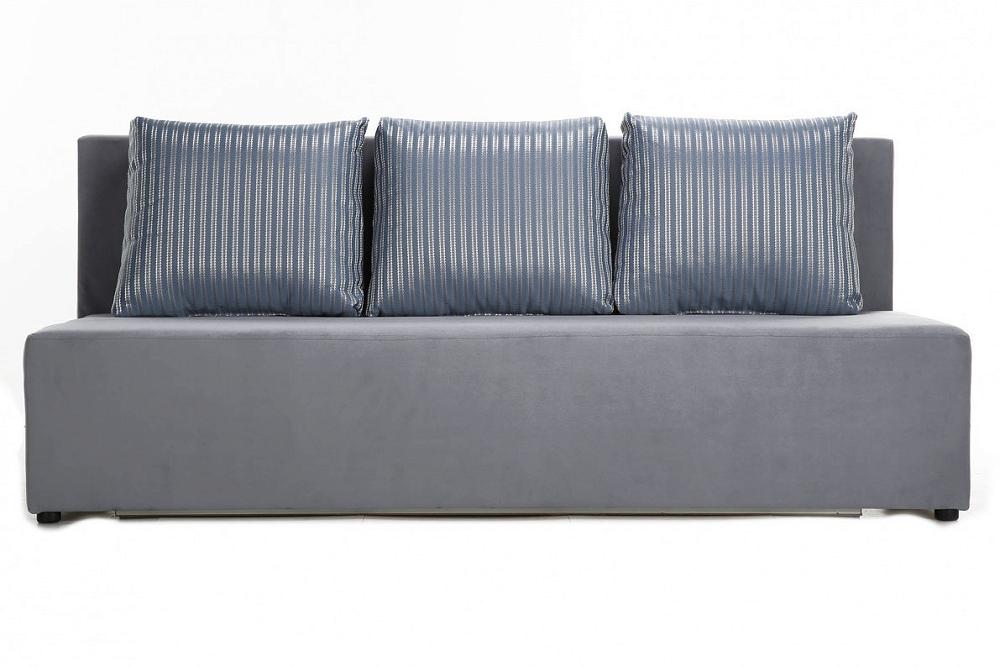 Прямой диван-кровать Гармония серый Браво 0201900206364 - фото 1