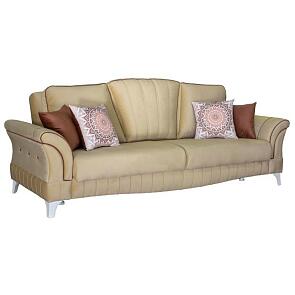 Диван - кровать Каролина Лекко голд/Лекко терра/FIBRE купон №1 орнамент голд