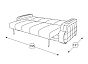 Диван - кровать Николь Лаунж 25 зеленый/Астор кофе к/з/FIBRE 2885/5 (коричнев.цветы)/Лекко голд