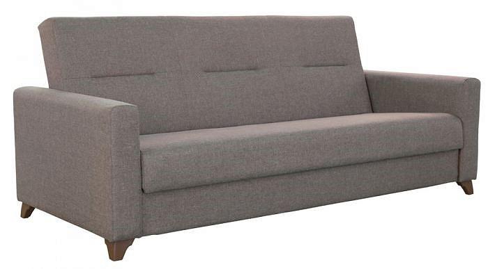 Прямой диван-кровать Нортон Савана Латте Браво Арт. ТД 40, цвет серый - фото 1