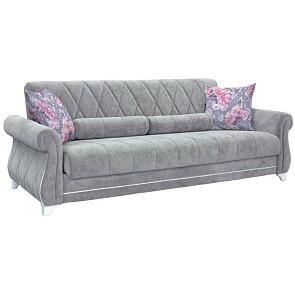 Диван - кровать Роуз Энерджи грей 18/Энерджи грей 18/FIBRE Венди/FIBRE белая