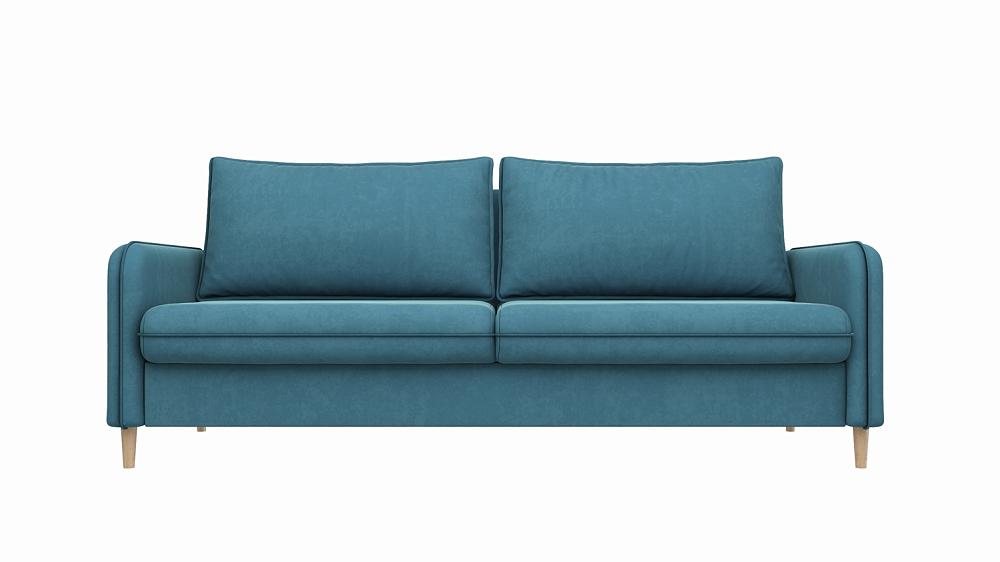 Диван Торонто велюр синий vivaldi 13 мягкая интерьерная кровать стефани 1400 бп м ткань синий
