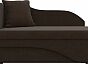 Кушетка Гармония левая Микровельвет Коричневый