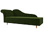 Кушетка Камерон Микровельвет Зелёный левый угол