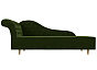 Кушетка Камерон Микровельвет Зелёный левый угол