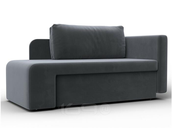 Кушетка Лига Велюр-097 SEVEN 17 серый