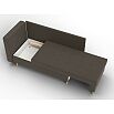 Кушетка Лига Рогожка-098 Амур 05 коричневый