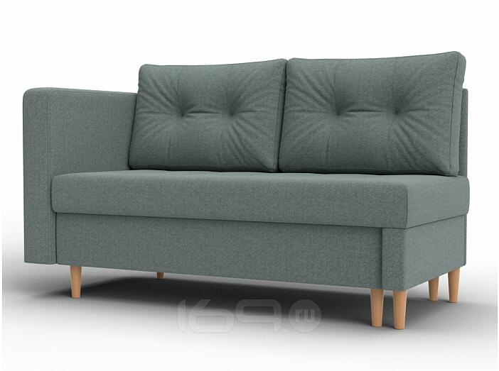 Кушетка Лига Рогожка-098 Амур 07 серый