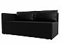 Кушетка Никас левая Экокожа Черный