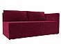 Кушетка Никас правая Микровельвет Бордовый