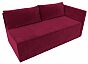 Кушетка Никас правая Микровельвет Бордовый