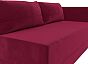 Кушетка Никас правая Микровельвет Бордовый