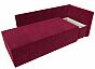 Кушетка Никас правая Микровельвет Бордовый