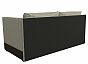 Кушетка Никас правая Рогожка/Микровельвет Корфу 02/Коричневый