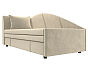 Кушетка Тропикана угол левый Микровельвет Бежевый