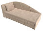 Кушетка Тропикана угол левый Велюр Бежевый