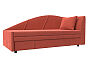 Кушетка Тропикана угол правый Микровельвет Коралловый