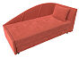 Кушетка Тропикана угол правый Микровельвет Коралловый