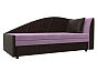 Кушетка Тропикана угол правый Микровельвет\Экокожа Сиреневый\Коричневый